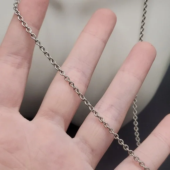 Sterling M Navajo chain necklace‎N2829